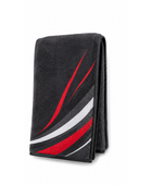 Custom Black Red Dart Tournament Towel – Wholesale Club Merchandise