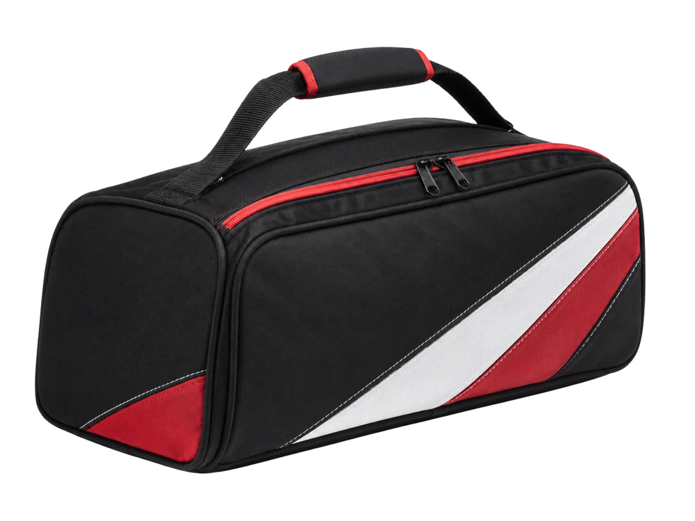 Bowling Bag Black Red White Wholesale Custom Bowling Bag front design preview