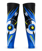 Custom Archery Arm Sleeves – Blue Black Sublimated Team Shooting Accessories