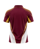Maroon & Gold Cricket Jersey – Wholesale Short-Sleeve Team Polo, Customizable, Low MOQ