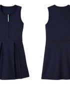 School Adaptive Ponte Jumper Navy Blue | B2B Low MOQ Wholesale