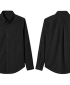 School Adaptive Long Sleeve Shirt Black | B2B Low MOQ Wholesale