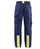 Welding Trousers for B2B Workwear Supply – Low MOQ Reflective Knee Pad Work Trousers in Navy Blue