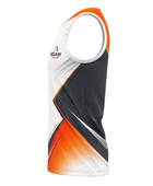 Custom White Orange Squash Training Vest – Team Apparel