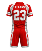 Red & White Custom Football Uniform – Wholesale Bulk Team Kit, Low MOQ, B2B Performance Apparel