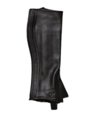 Custom Black Zipper Leather Riding Half Chaps Hunting B2B