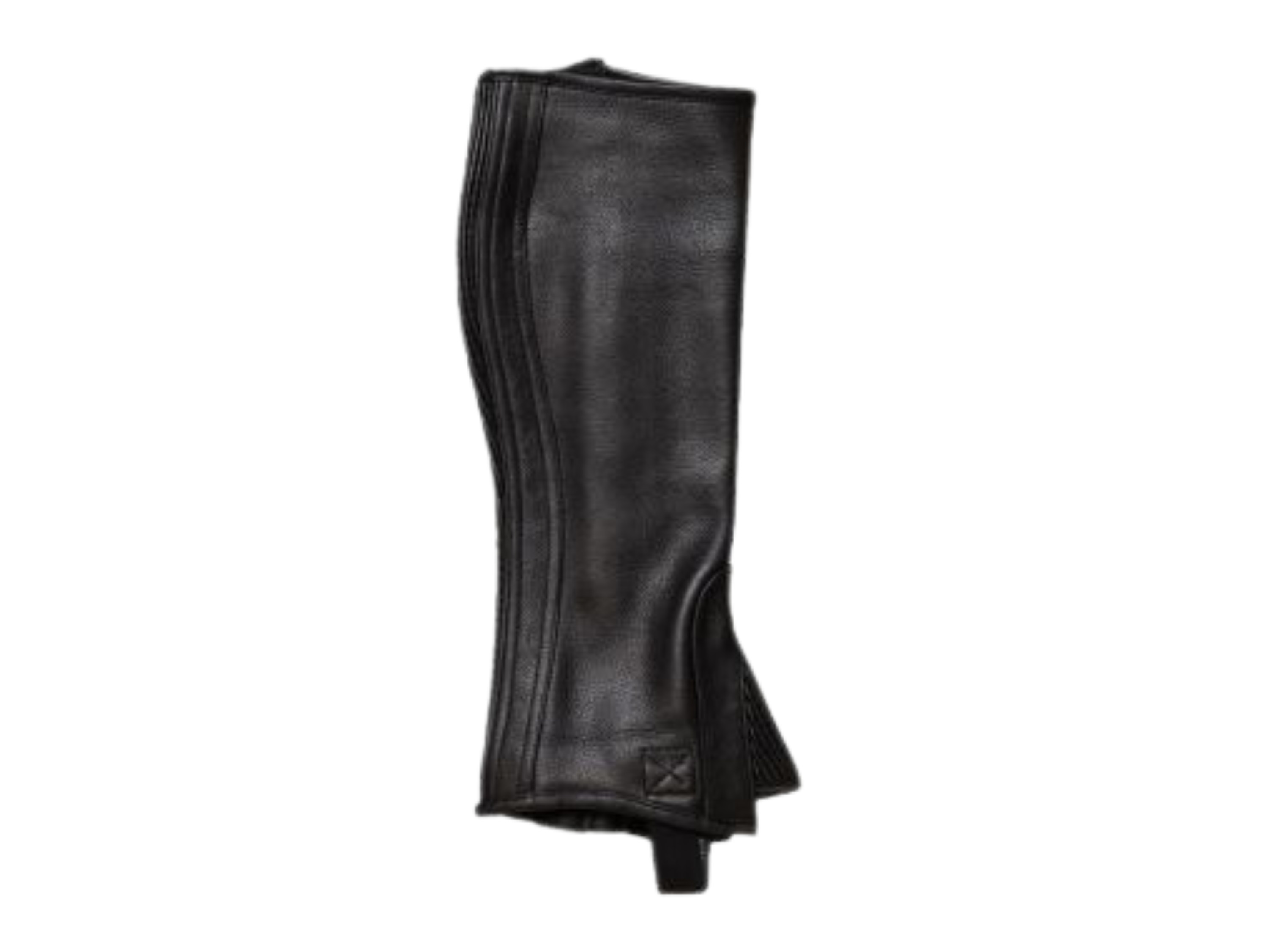 Custom Black Zipper Leather Riding Half Chaps Hunting B2B