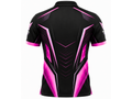 Custom Esports Polo Shirt | Wholesale Gaming Team Polo | Black Pink Magenta | Apparels Bridge