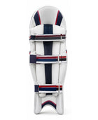 Custom White Navy Red Cricket Batting Pads – Wholesale Leg Guards
