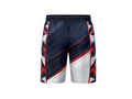Navy White Red Corn Hole Shorts – Wholesale Bulk Team Shorts, Low MOQ Performance Apparel