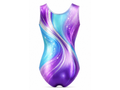 Purple & Aqua Gymnastics Leotard – Wholesale Bulk Team Kit, Low MOQ, B2B Performance Apparel