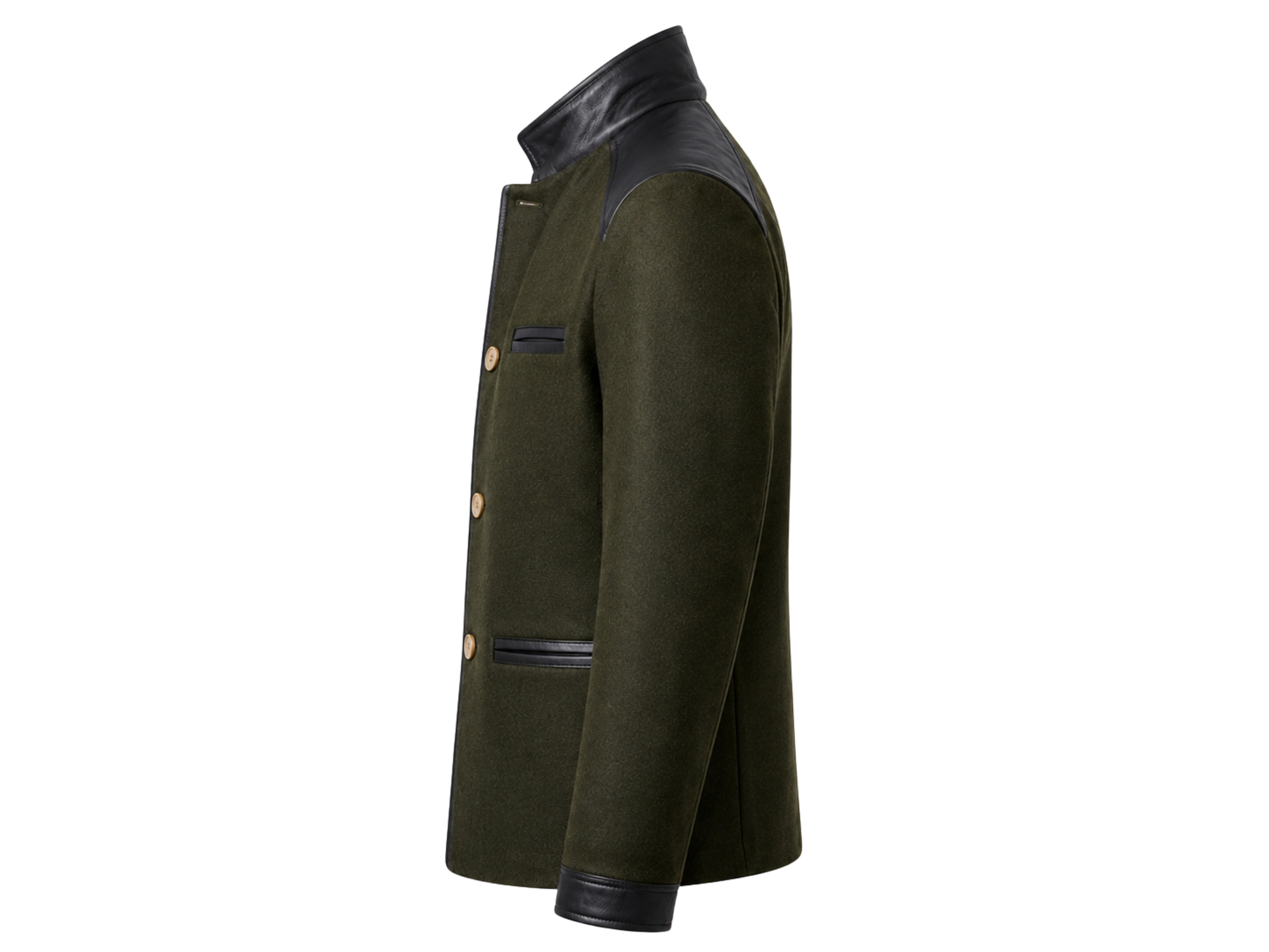 Olive Stand-Collar Hunting Coat B2B Low MOQ Hunting Manufacturer