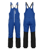 Custom Ski Wear Winter Bib Overall Blue/Black B2B Winter Manufacturer