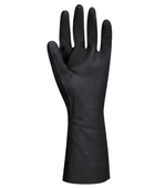 Black Long-Cuff Nitrile Gauntlet Gloves | B2B Low MOQ Hospitality Workwear Manufacturer