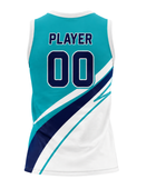 Custom Turquoise Volleyball Sublimated Vest Jersey – Sleeveless Team Uniform