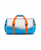 Custom Fishing Duffle Bag | Wholesale Fishing Gear Bag | White Orange Marlin | Apparels Bridge