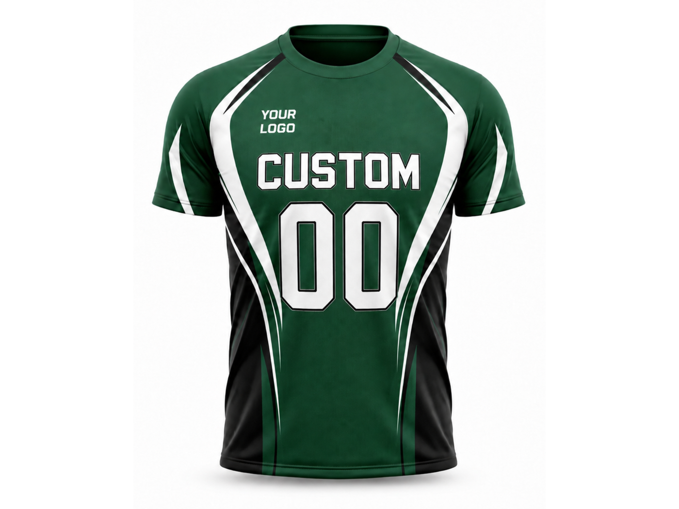 Custom Green Rugby Fanwear Shirt | Wholesale Club Supporter Shirt for Bulk Orders