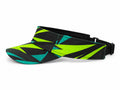 Custom Black Tennis Visor Cap – Lime Teal Team Sports Visor Wholesale