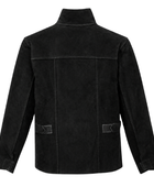 Leather Welding Jacket - Black | B2B Low MOQ Custom Workwear Manufacturer