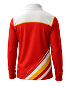 Red & White Sports Jacket – Team Athletic Jacket, Wholesale Bulk, Low MOQ