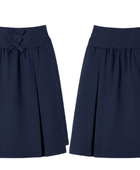Custom School Uniform Skirt Navy Blue Pleated Girls
