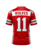 Red Custom Football Jersey – Wholesale Bulk Team Uniform, Low MOQ, B2B Performance Apparel