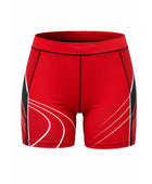 Custom Track & Field Compression Shorts | Wholesale Athletics Sprint Shorts | Red Black White | Apparels Bridge
