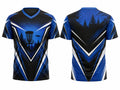 Blue & Black Disc Golf Jersey – Team Performance Sportswear, Wholesale Bulk, Low MOQ