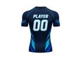 Custom Navy Soccer Compression Shirt | Wholesale Short Sleeve Team Base Layer