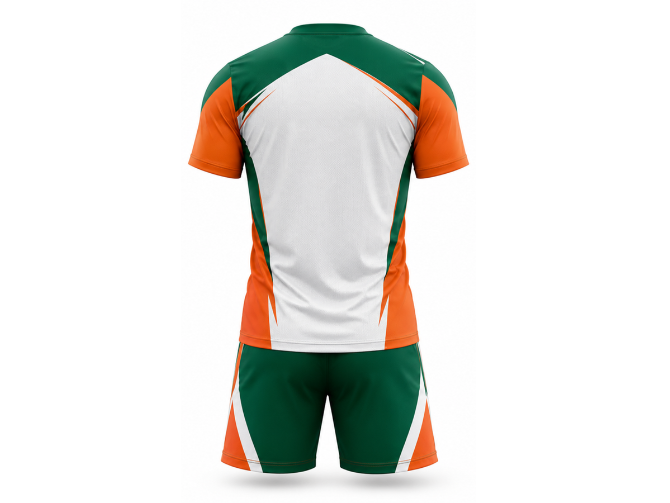 White & Green Custom Volleyball Uniform – Wholesale Bulk Team Kit, Low MOQ, B2B Performance Apparel