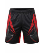 Black & Red Axe Throwing Shorts – Bulk Team Shorts, Low MOQ, Wholesale Performance Sportswear