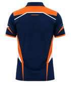Custom Navy Orange Rugby Polo Shirt | Wholesale Team Polo for Clubs Coaches and Bulk Orders