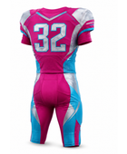 Custom Pink, Light Blue American Football Uniform | Wholesale Team Jersey and Pants