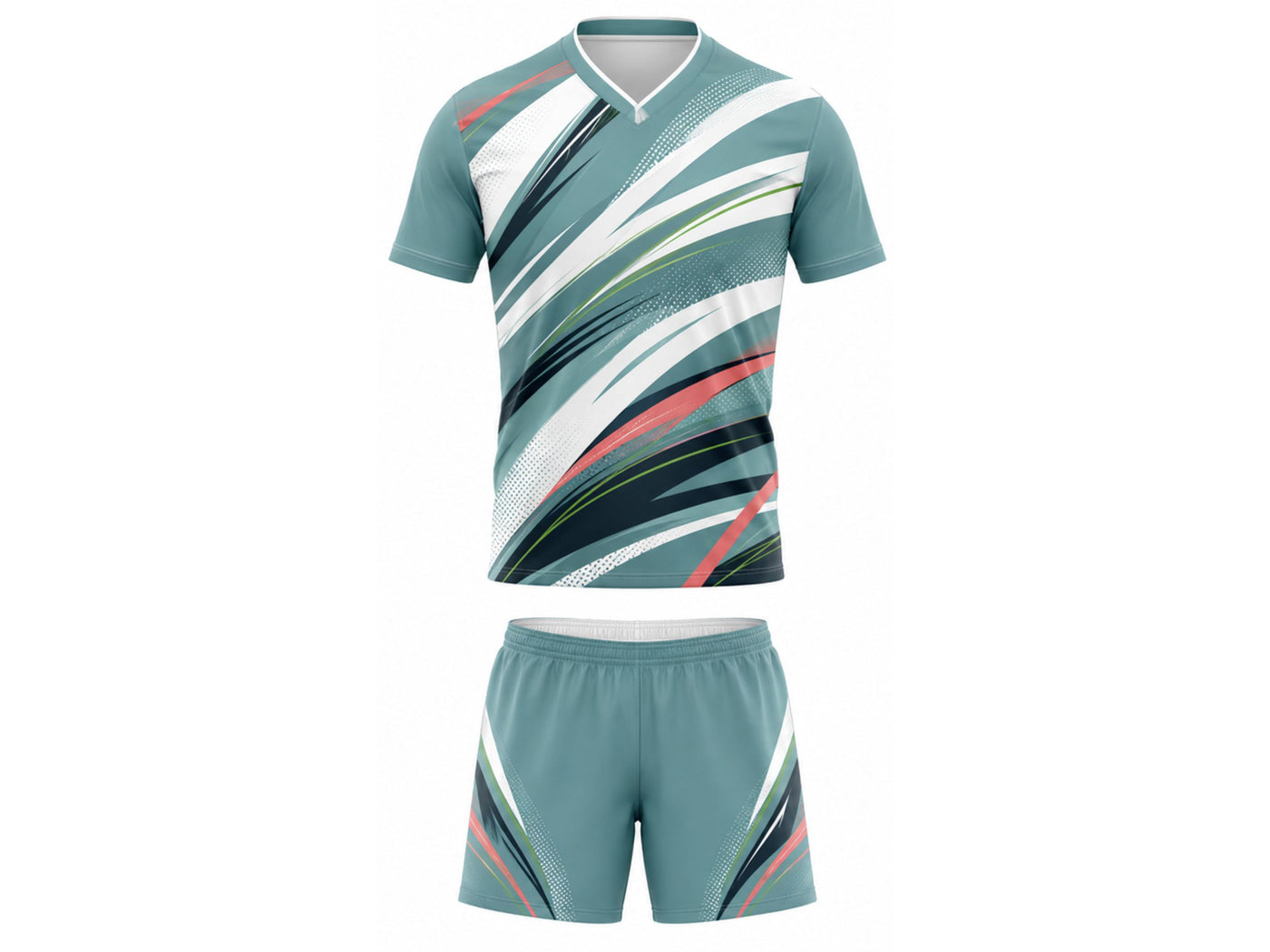 Green & White Pickleball Uniform – Team Jersey & Shorts, Wholesale Bulk, Low MOQ