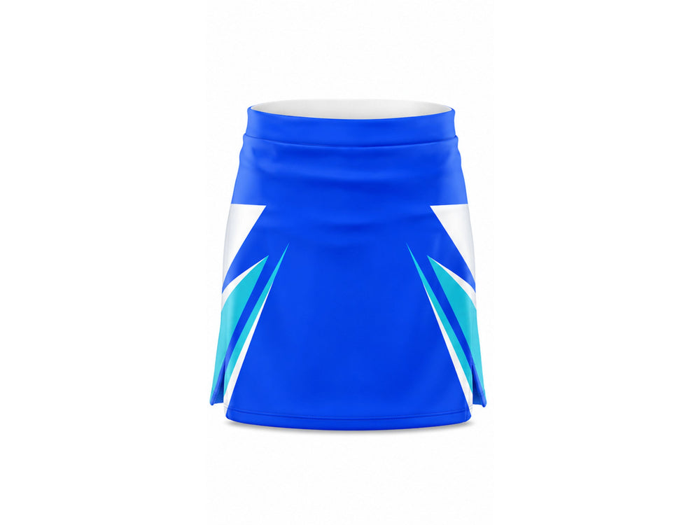Blue Skirt – Team Athletic Skirt, Wholesale Bulk, Low MOQ front design preview