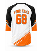 White, Orange & Black Shirt – Custom Team Apparel, Wholesale Bulk, Low MOQ