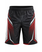 Custom Black Red Fishing Shorts | Wholesale Outdoor Board Shorts for Bulk Orders