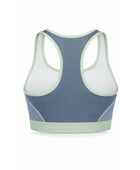 Grey & White Basketball Bra – Athletic Performance Bra, Wholesale Bulk, Low MOQ