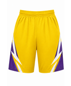 Custom Chase Tag Competition Shorts – Yellow Purple Sublimated Teamwear | Wholesale