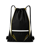 Custom Black Chase Tag Drawstring Bag – Sublimated Team Cinch Backpack | Wholesale