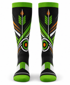 Custom Archery Arm Sleeves – Green Black Sublimated Team Shooting Accessories