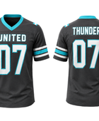Black Custom Football Jersey – Wholesale In-House Bulk Team Uniform, Low MOQ, B2B Performance Apparel