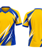Wholesale Lacrosse Jerseys – Custom Team Uniforms, Bulk Orders, Low MOQ, Performance Sportswear (Yellow, Blue, White)