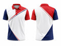 Red, White & Navy Polo Shirt – Team Performance Apparel, Wholesale Bulk, Low MOQ