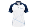 Custom White Tennis Coach Polo – Navy Staff Shirt for Clubs