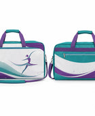 Custom Dance Team Duffle Bag | Wholesale Dancer Kit Bag | Purple White | Apparels Bridge