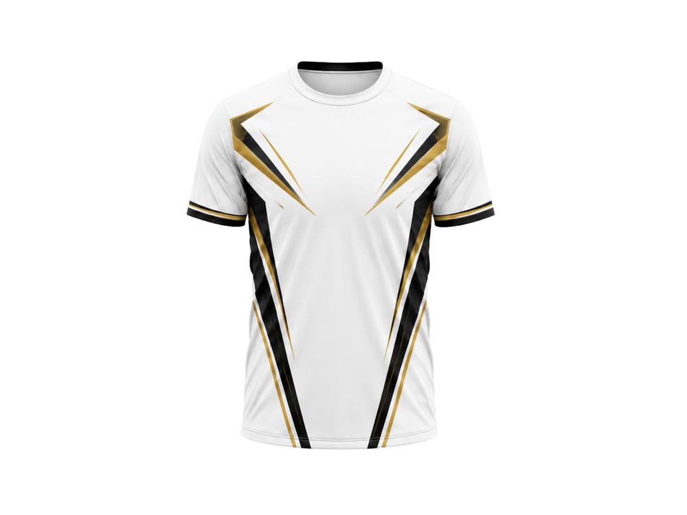 Custom B2B Cornhole League T-Shirt White Black Yellow Teamwear Low MOQ front design preview