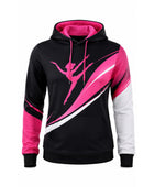 Custom Dance Hoodie | Wholesale Dance Team Sweatshirt | Black Pink White | Apparels Bridge