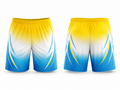 Custom Track & Field Shorts – Yellow Team Uniform, Wholesale, Low MOQ, Bulk Sportswear