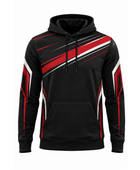 Custom Cornhole Hoodie – Black Red White Teamwear for Wholesale Sports Buyers